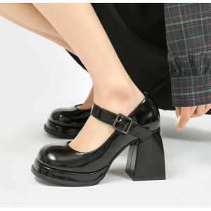[人氣日系小皮鞋] No.39 - 9cm Platform Mary Jane LOAFERS 3958